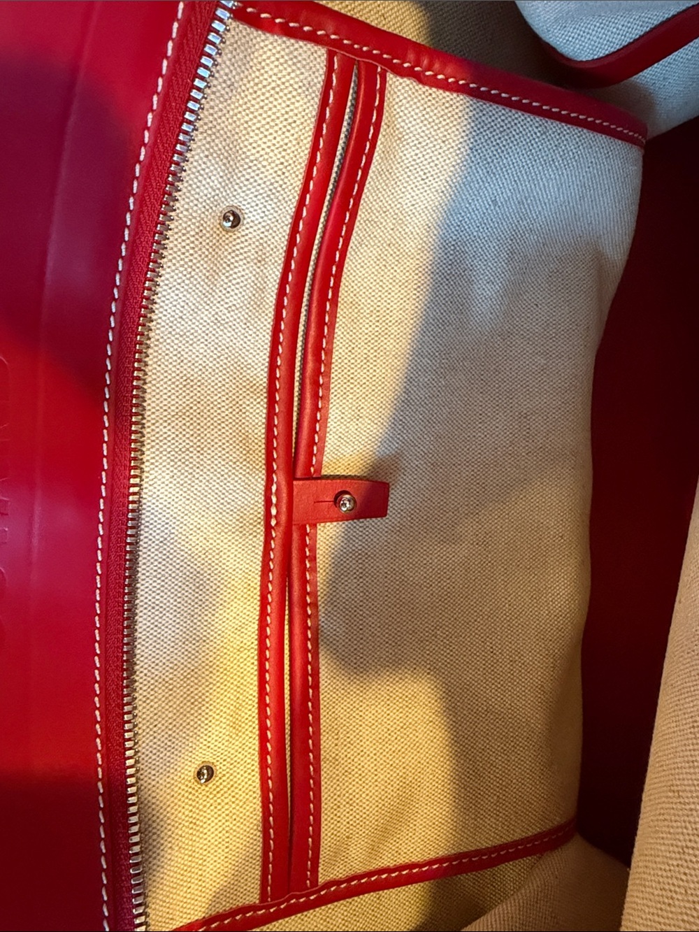 Goyard Red Marquises Tote - Picture 7 of 9